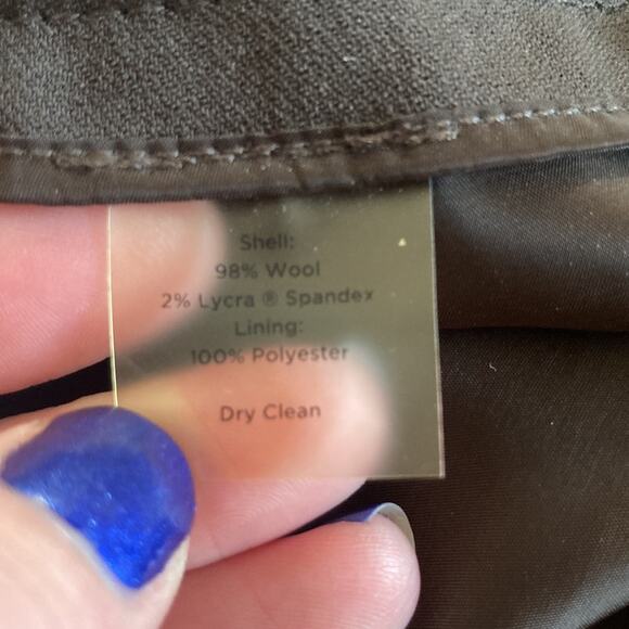 Talbots Wool Wide Leg Lined Trousers, Size 8 - Picture 11 of 11